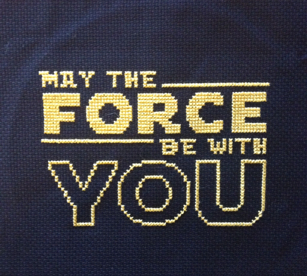 Star Wars Cross Stitch May The Force Be With YOU Cross Stitch  - May The Force Be With You Cross Stitch Pattern