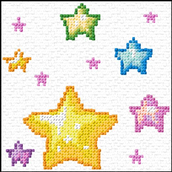 Stars Cross Stitch Designs - Cross Stitch Small Star Pattern