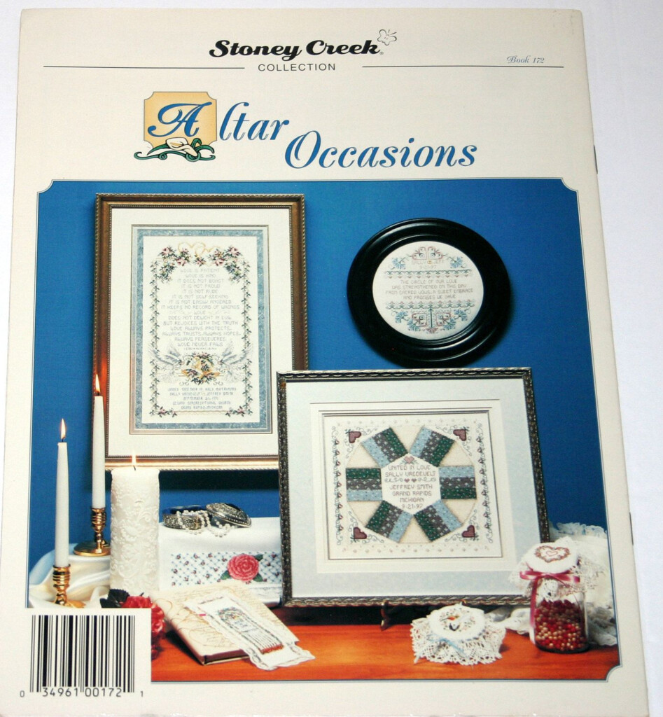 Stoney Creek ALTAR OCCASIONS Wedding Counted Cross Stitch Etsy  - Stoney Creek Counted Cross Stitch Pattern Books