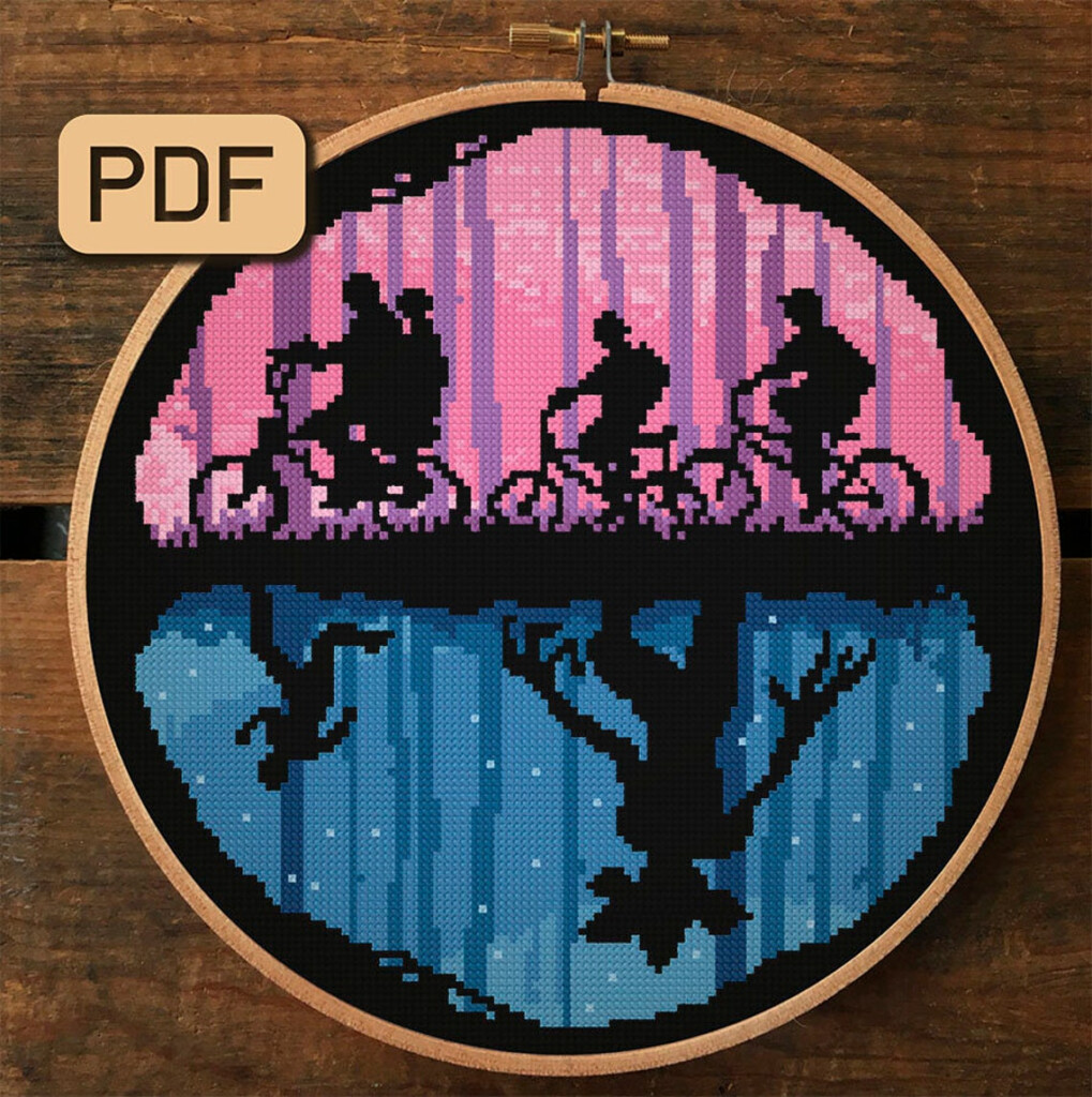 Stranger Things Cross Stitch Pattern Demogorgon Cross Stitch Etsy - Stranger Things Cross Stitch Pattern