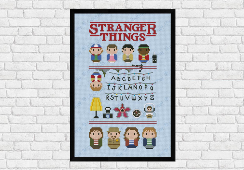 Stranger Things Digital Cross Stitch Pattern - Stranger Things Cross Stitch Pattern