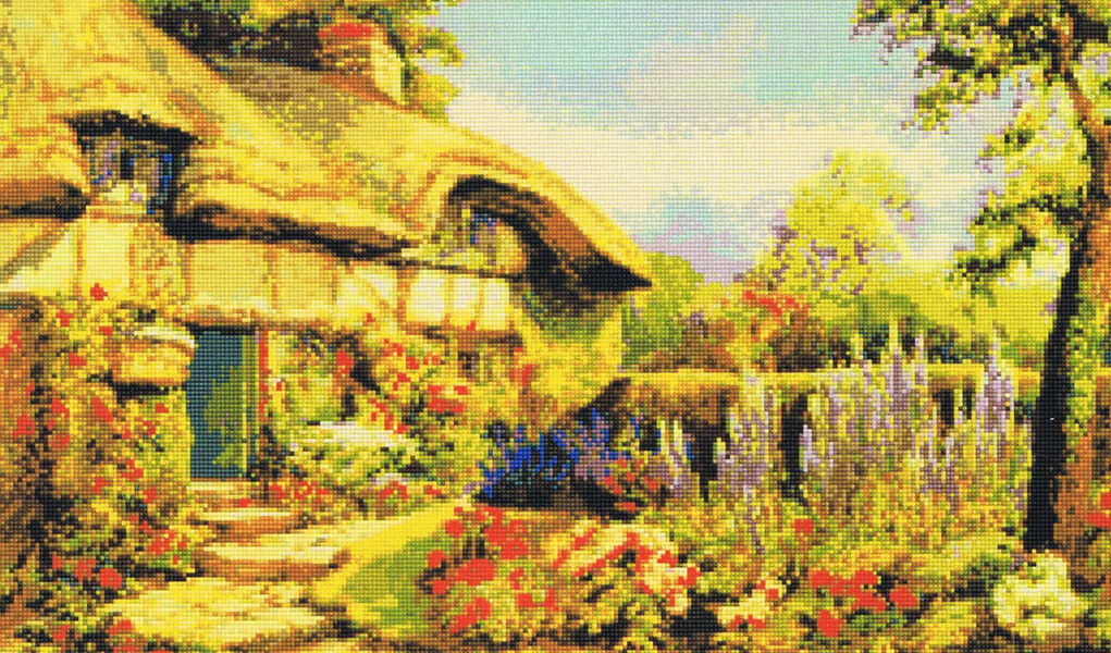 Summer Cottage Cross Stitch Pattern By Kustom Krafts variant 98913  - Kustom Krafts Cross Stitch Patterns