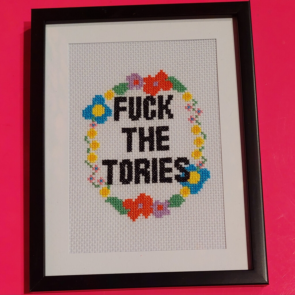 Sweary Cross Stitch Kit Pattern Aida Needle And Thread F ck  - Free Sweary Cross Stitch Patterns