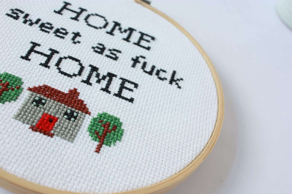 Sweary Home Cross Stitch Pattern Curious Twist - Free Sweary Cross Stitch Patterns