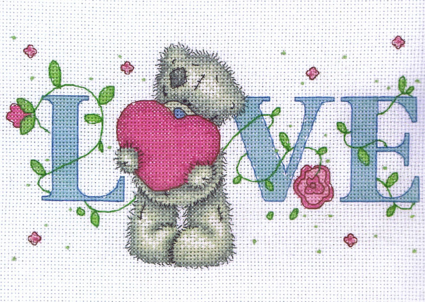 Tatty Teddy Love Cross Stitch Kit By Anchor - Cross Stitch Tatty Teddy Pattern Free