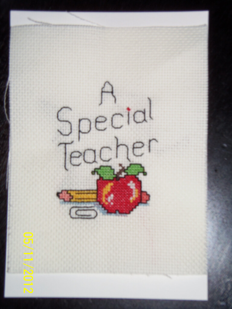 Teacher Appreciation Cross Stitch Cross Stitch Art Cross Stitch  - Teacher Cross Stitch Patterns Free