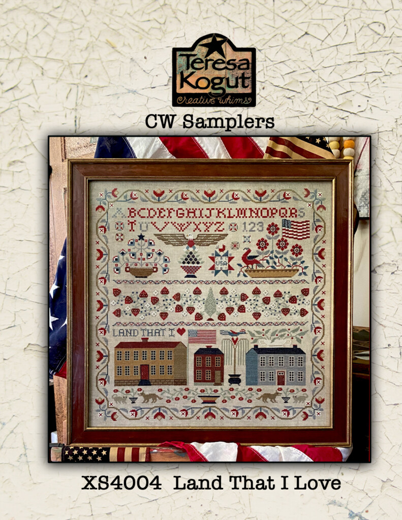 Teresa Kogut Land That I Love Cross Stitch Pattern 123Stitch - Land That I Love Cross Stitch Pattern