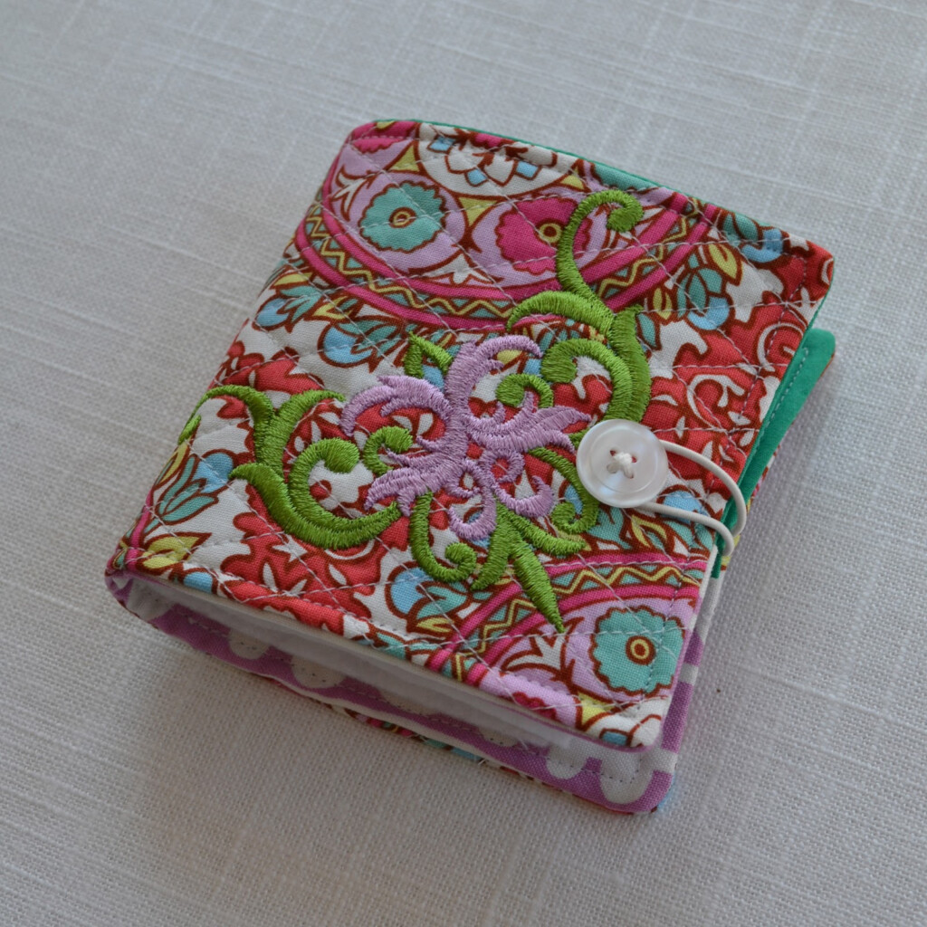 The Domestic Doozie Needle Book Tutorial With Free Template  - Cross Stitch Needle Book Pattern