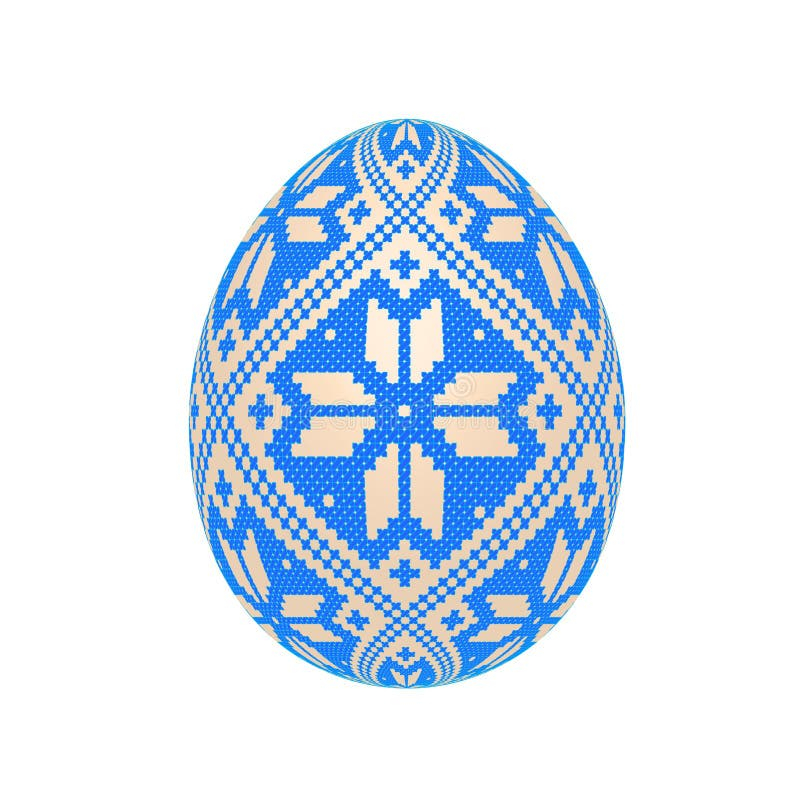 The Easter Egg With Ukrainian Cross stitch Ethnic Pattern Stock Vector  - Ukrainian Easter Egg Cross Stitch Patterns