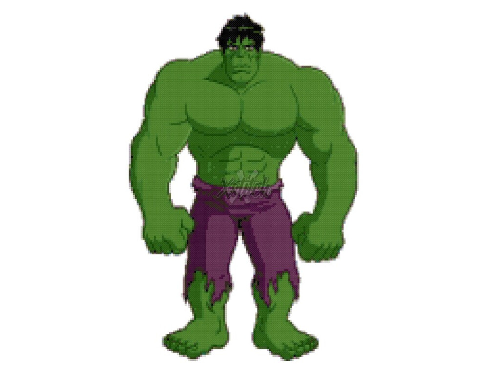 The Incredible Hulk Cross Stitch Pattern Etsy - Incredible Hulk Cross Stitch Pattern