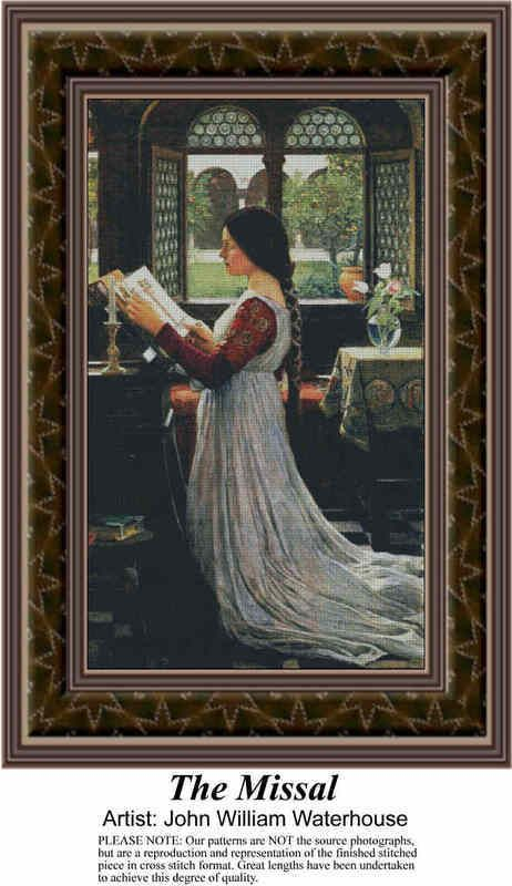 The Missal Fine Art Counted Cross Stitch Pattern Fine Art Counted  - Fine Art Cross Stitch Patterns