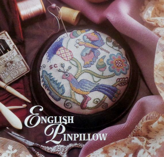 The Nostalgic Needle Sharon Cohen ENGLISH PYNPILLOWE PinPillow Pin  - Nostalgic Needle Cross Stitch Patterns
