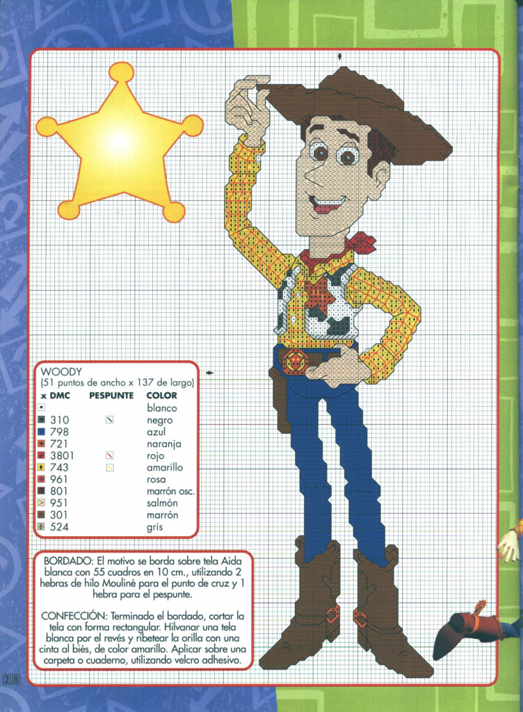 TOY STORY 10 Disney Cross Stitch Patterns Cross Stitch For Kids Cross  - Toy Story Cross Stitch Patterns Free