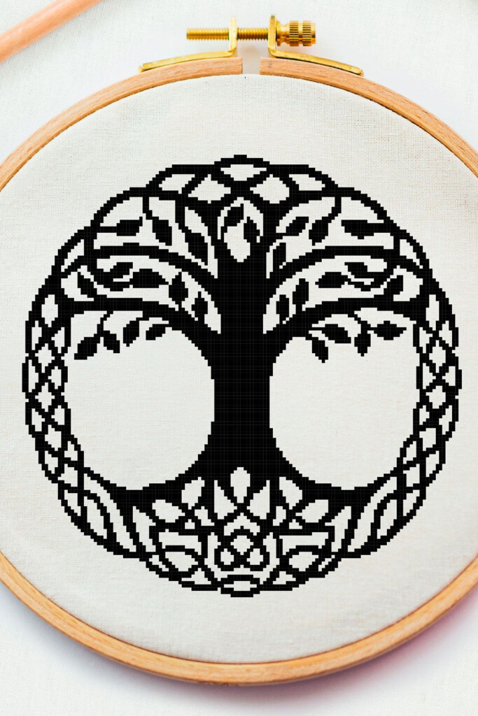 Tree Of Life Cross Stitch Pattern - Printable Tree Of Life Cross Stitch Pattern Free
