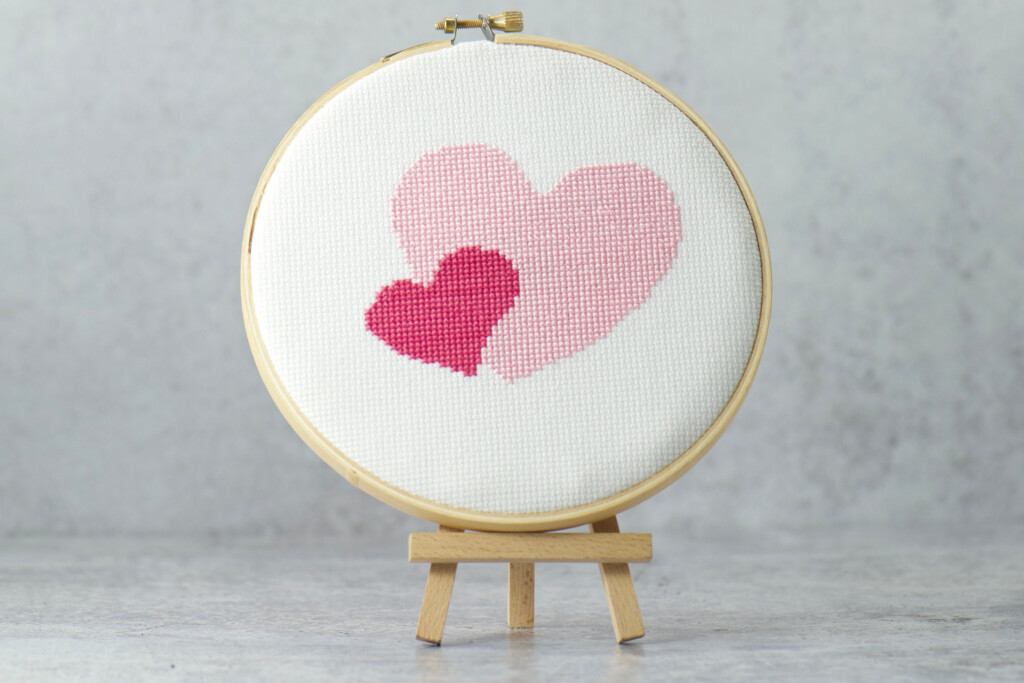 Two Hearts Cross Stitch PDF Pattern Valentine s Day Gift Etsy - Two Hearts One Love Cross Stitch Pattern