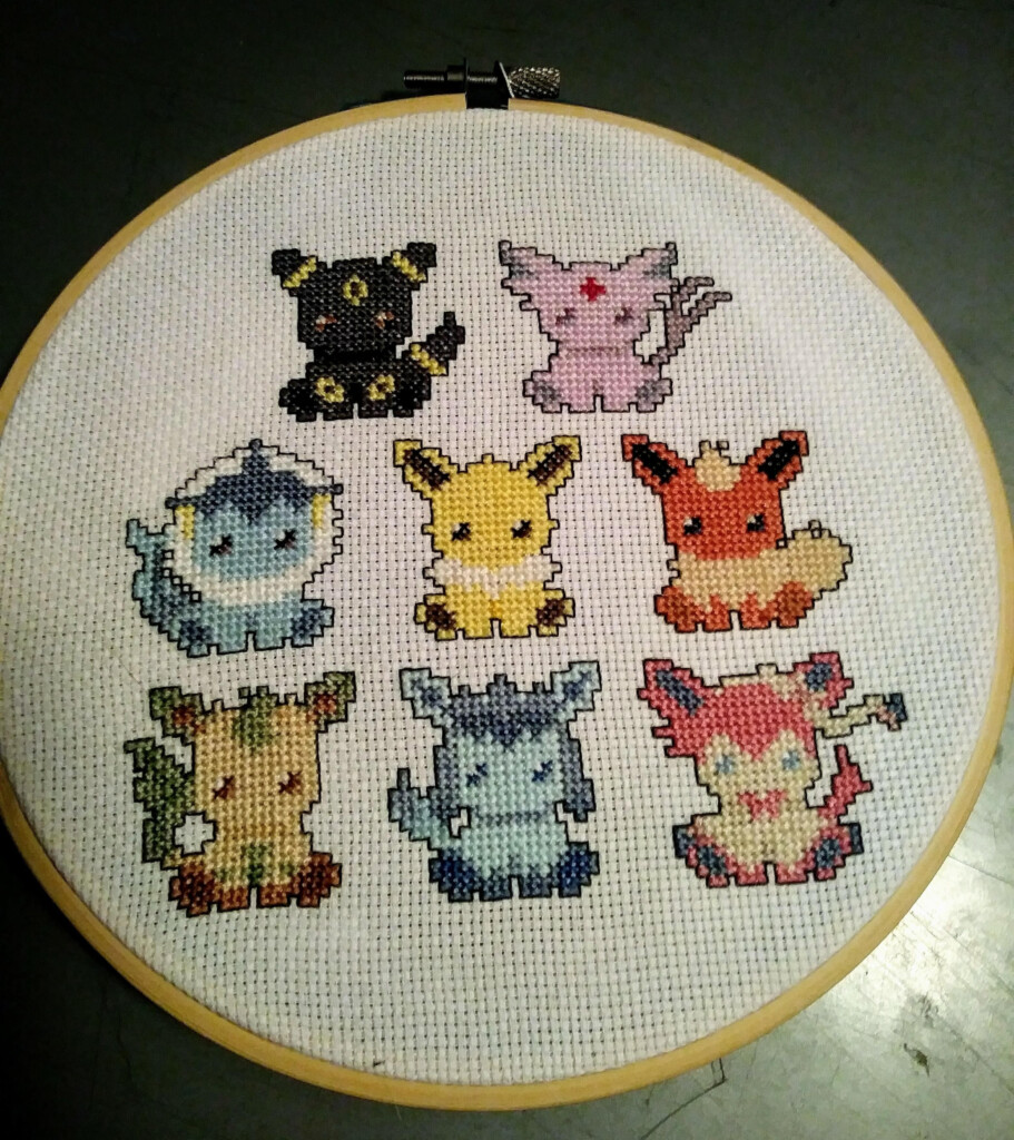 Umbreon Pokemon Cross Stitch Pattern - Pokemon Cross Stitch Patterns Free