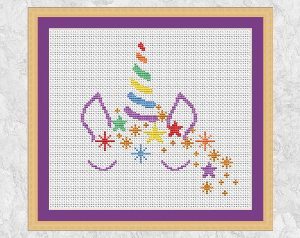 Unicorn Cross Stitch Pattern Easy Fun Fairy Tale Unicorn Etsy UK - Easy Unicorn Cross Stitch Pattern