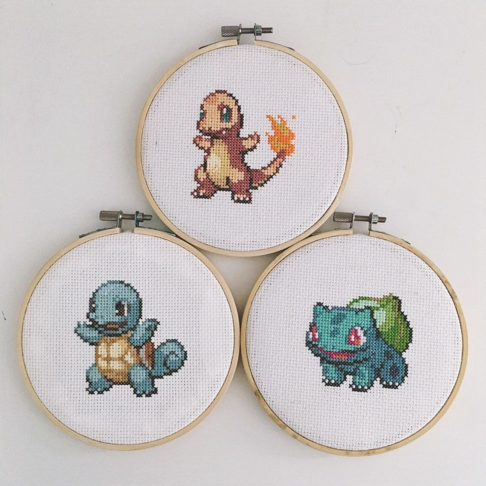 Unofficial Pokemon Eevee Cross Stitch Pattern INSTANT DOWNLOAD PDF  - Pokemon Cross Stitch Patterns Pdf