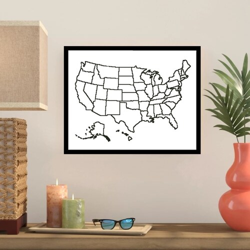 USA Map Cross Stitch Pattern United States Cross Stitch Etsy - Usa Map Cross Stitch Pattern