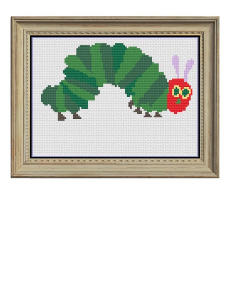 Very Hungry Caterpillar Cross Stitch Pattern Etsy - Hungry Caterpillar Cross Stitch Pattern