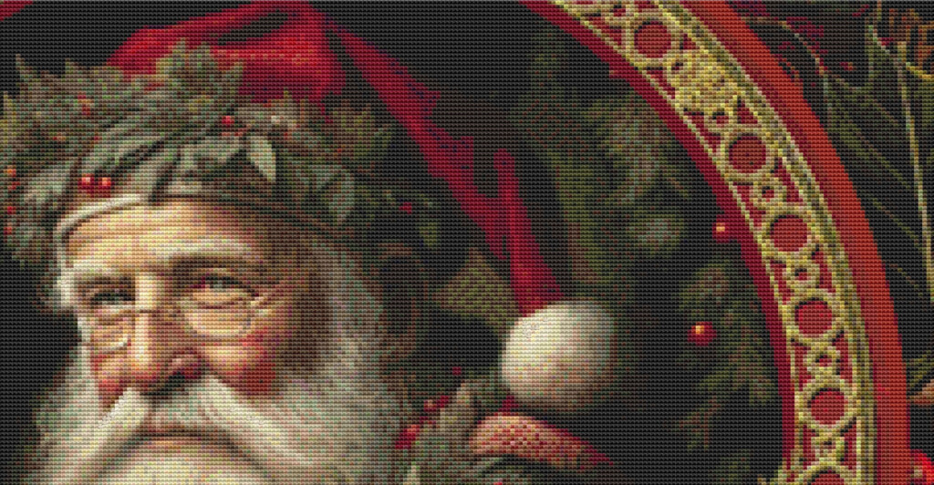 Victorian Santa Cross Stitch Pattern By Ivy Cottage Home Etsy - Victorian Santa Cross Stitch Patterns