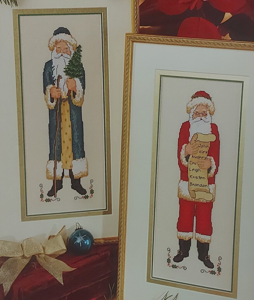 Victorian Santa Patterns Cross Stitch Needlepoint Christmas Etsy - Victorian Santa Cross Stitch Patterns
