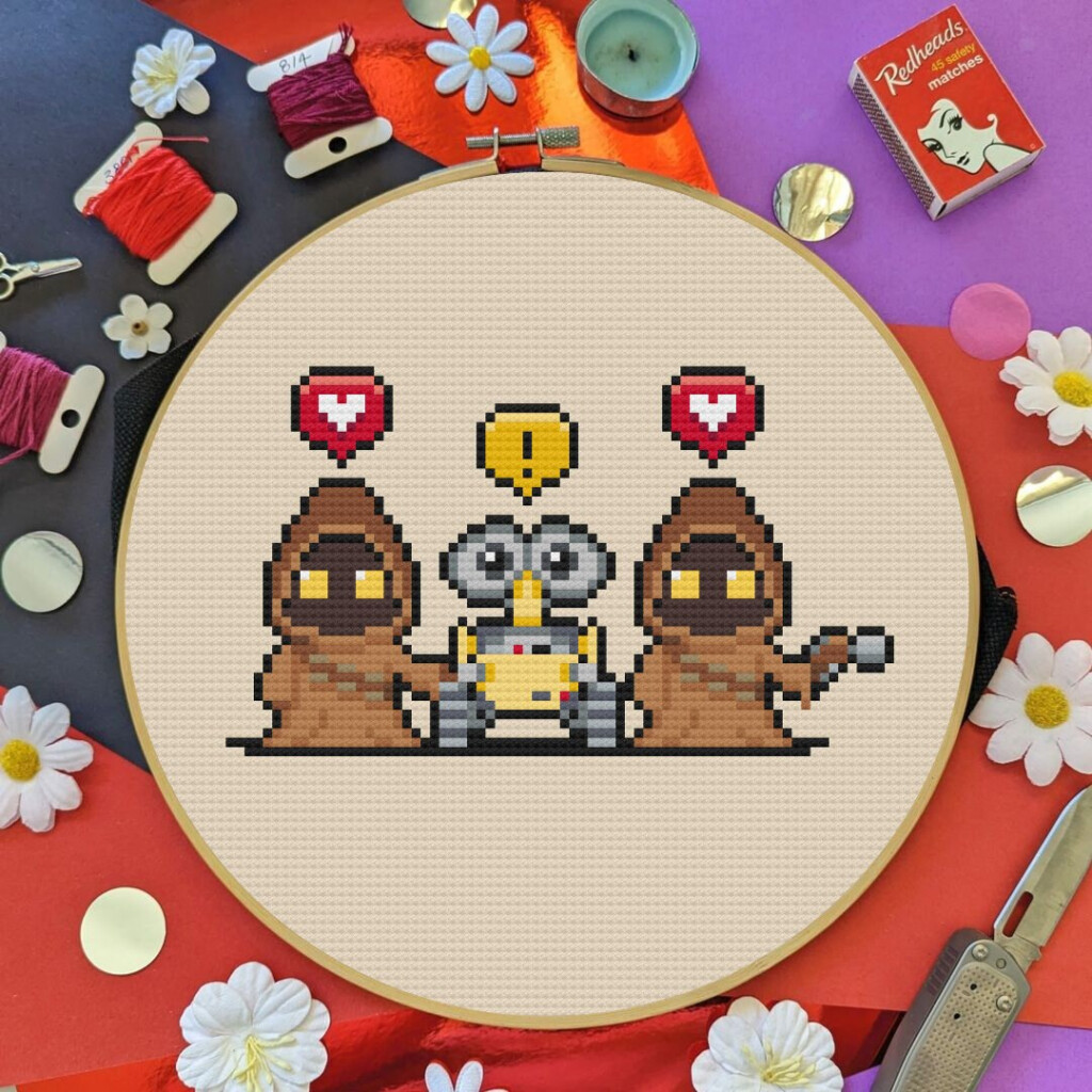 Walle Cross Stitch Pattern Wall e Cross Stitch Pattern Robot Cross  - Wall E Cross Stitch Pattern