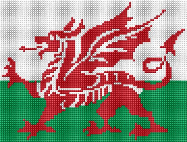 Welsh Dragon Cross Stitch Designs - Welsh Dragon Cross Stitch Pattern