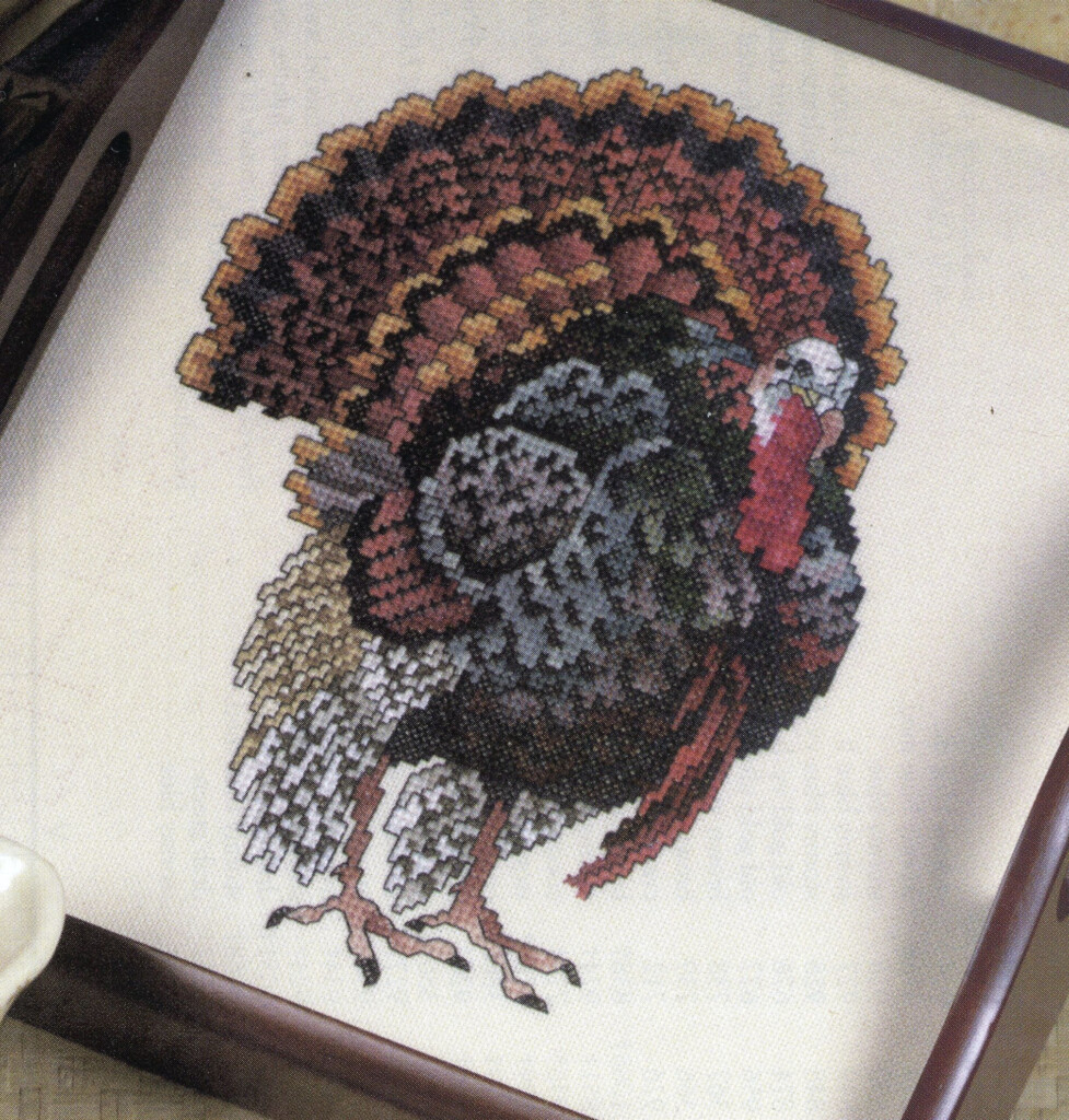 Wild Turkey Cross Stitch Pattern Thanksgiving Cross Stitch Etsy  - Free Turkey Cross Stitch Pattern