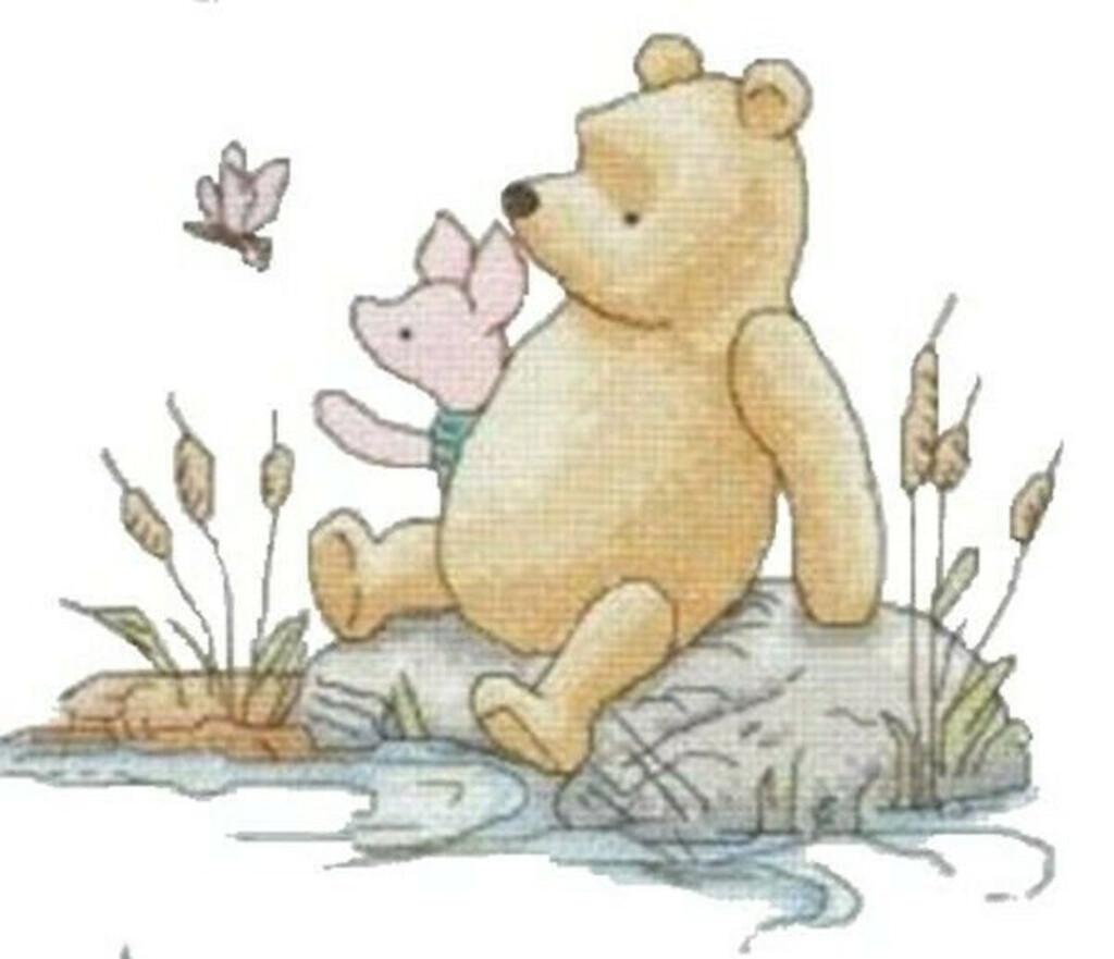 Winnie The Pooh Classic Edition Cross Stitch Pattern PDF Instant  - Classic Pooh Cross Stitch Pattern