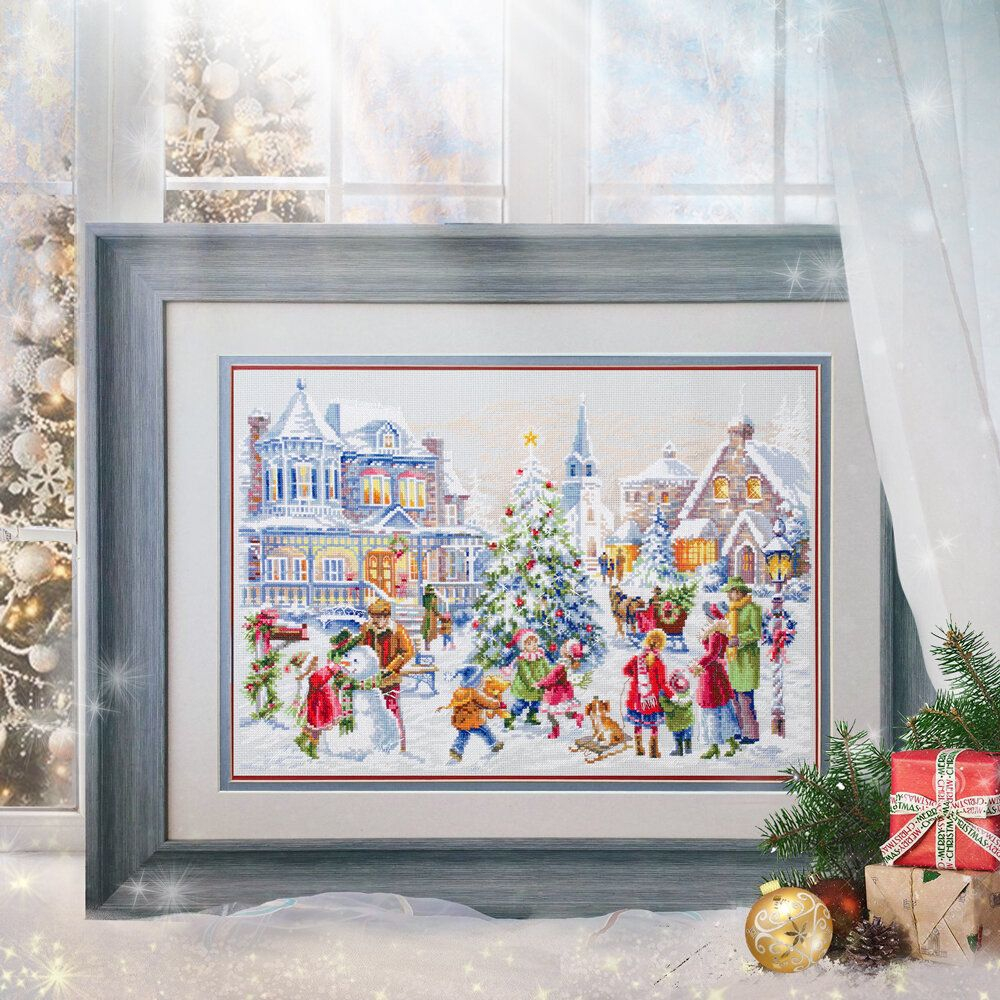 Winter Morning Counted Cross Stitch Kit By Magic Needle Cross Stitch  - Winter Scene Cross Stitch Patterns