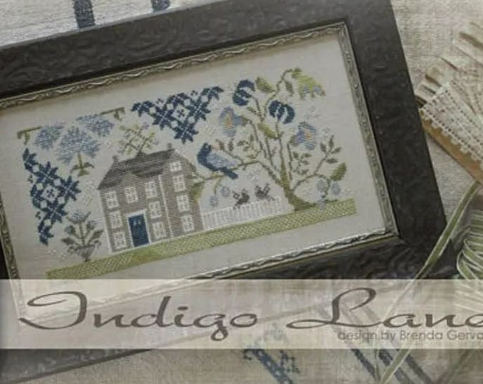WITH THY NEEDLE Indigo Lane Counted Cross Stitch Patterns At Etsy - Indigo Lane Cross Stitch Pattern