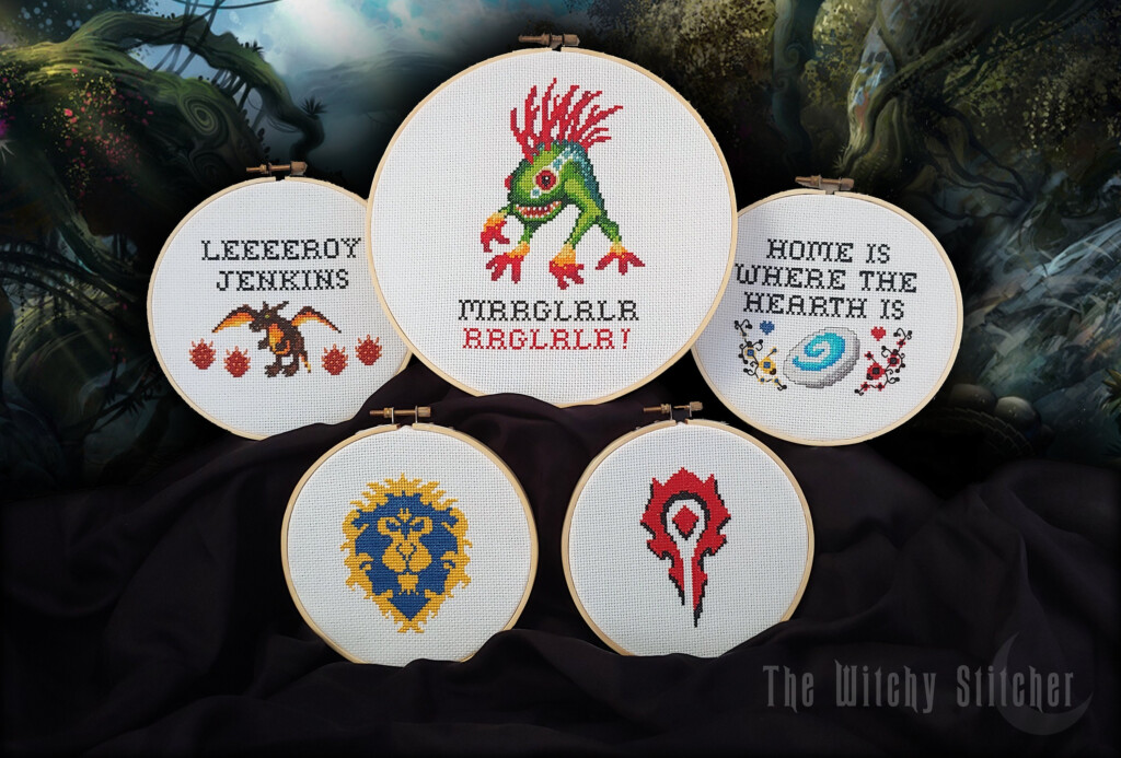 World Of Warcraft Cross Stitch Pattern Bundle Horde Etsy - Cross Stitch Patterns World Of Warcraft