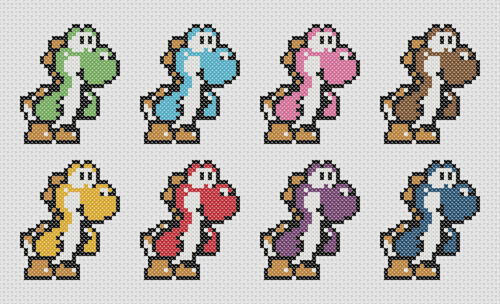 Yoshi Cross Stitch Amie Foster Designs - Yoshi Cross Stitch Pattern Free