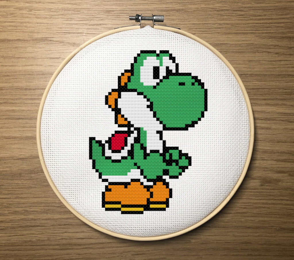 Yoshi Cross Stitich Cross Stitch Cross Stitch Projects Ideas Stitch  - Yoshi Cross Stitch Pattern Free